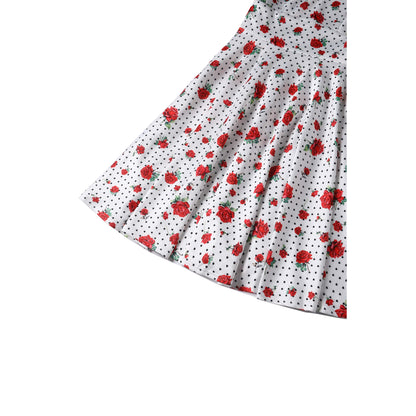 Red Roses & Black Hearts Darlene Dress