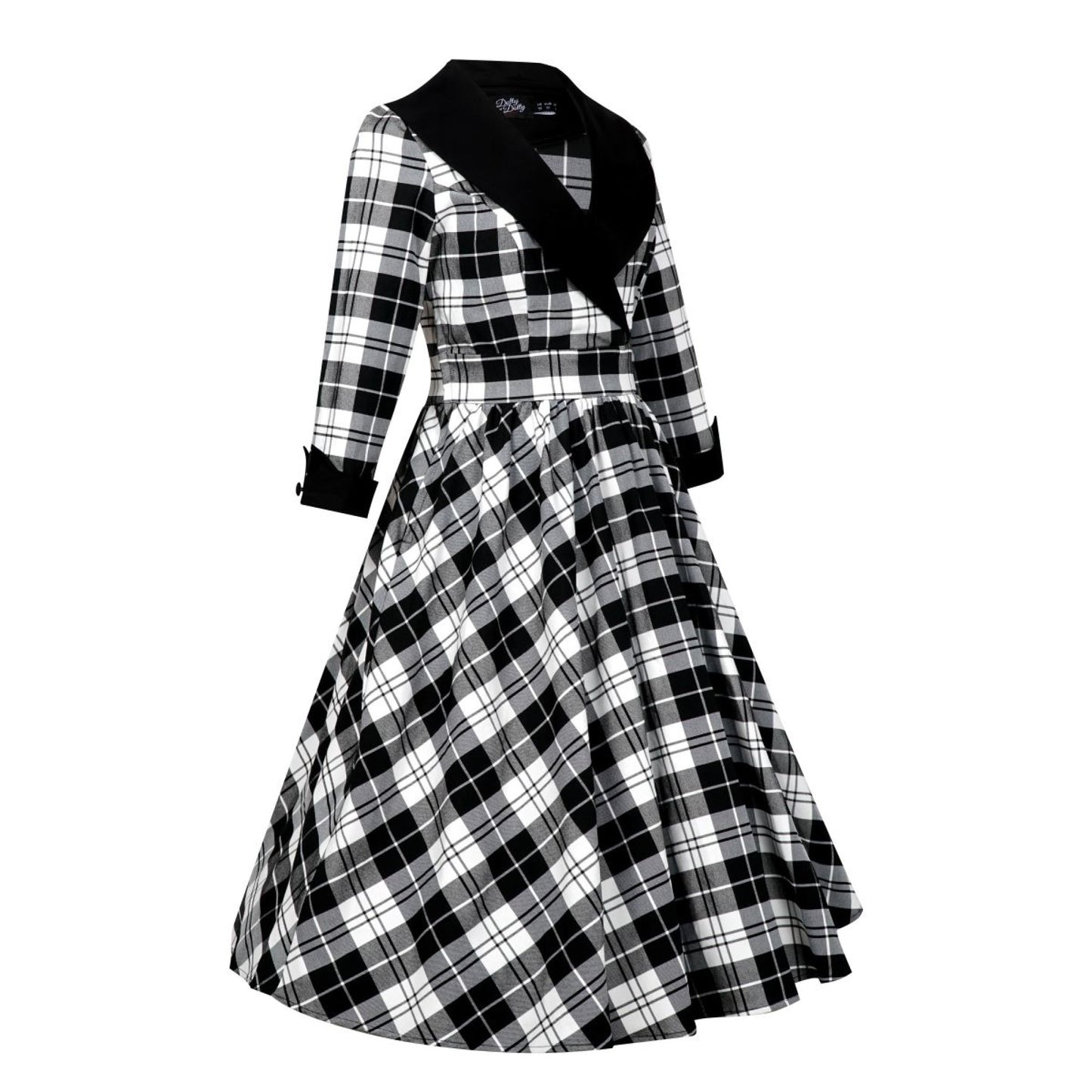 Tiffany Kleid Tartan schwarz