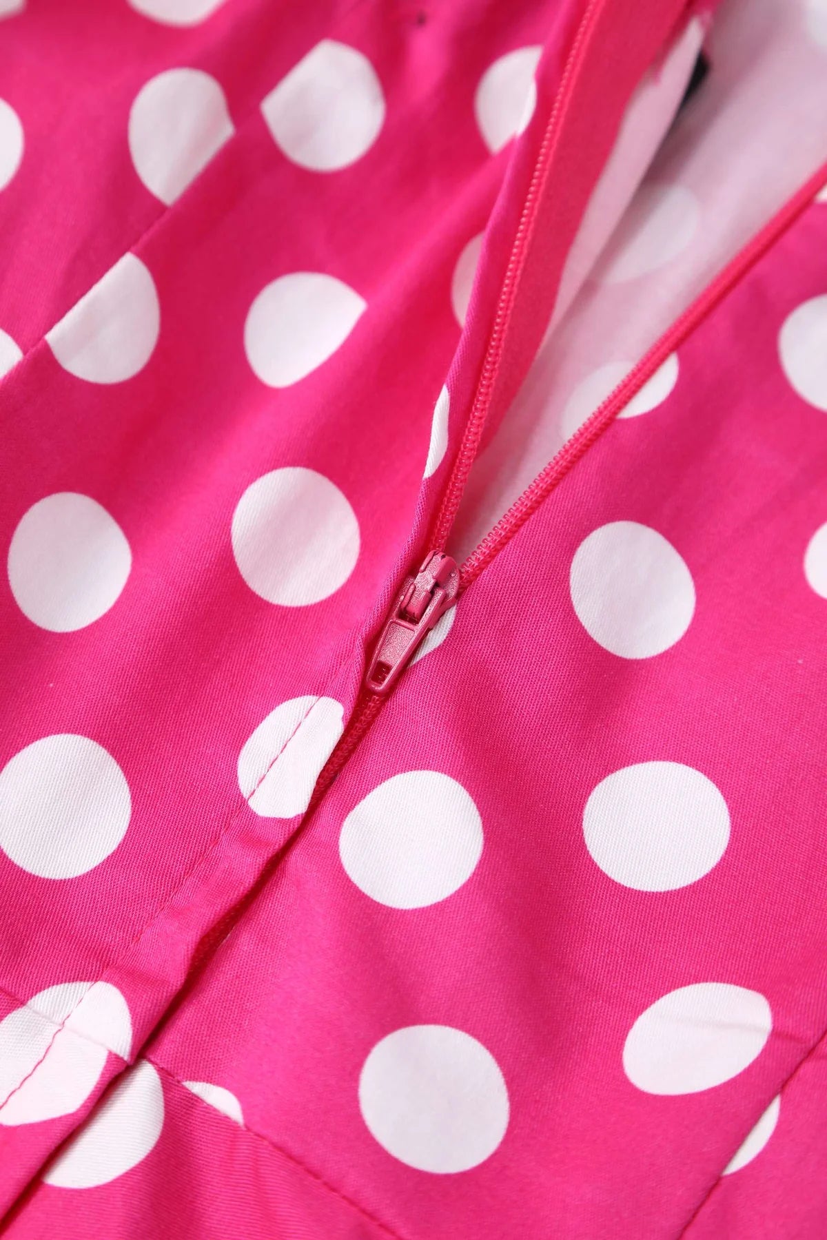 Daisy Pink Polka Neckholder Dress - Rockabilly Kleid