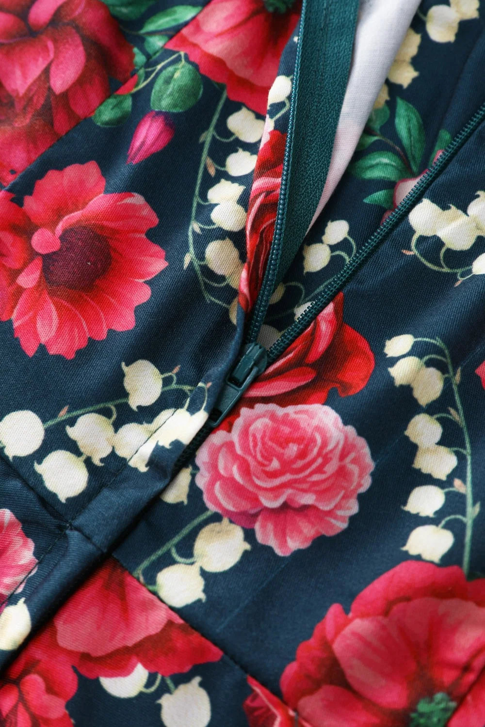 Pink Floral Daisy Dress - Neckholder Kleid mit rosa Blumen