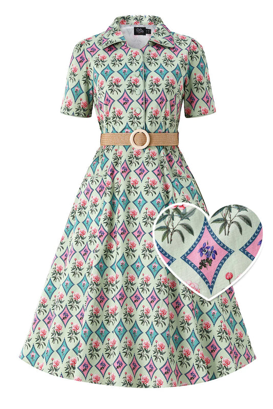 Quartrefoil Penelope Vintage Kleid