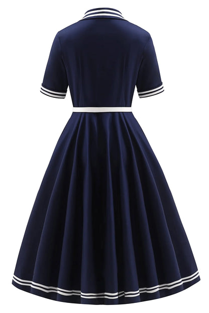 Mollie Sailor Shirt Dress - Rockabilly Kleid im maritimen Stil