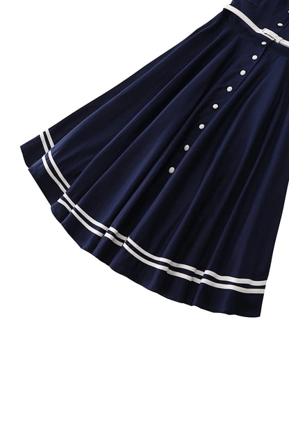 Mollie Sailor Shirt Dress - Rockabilly Kleid im maritimen Stil