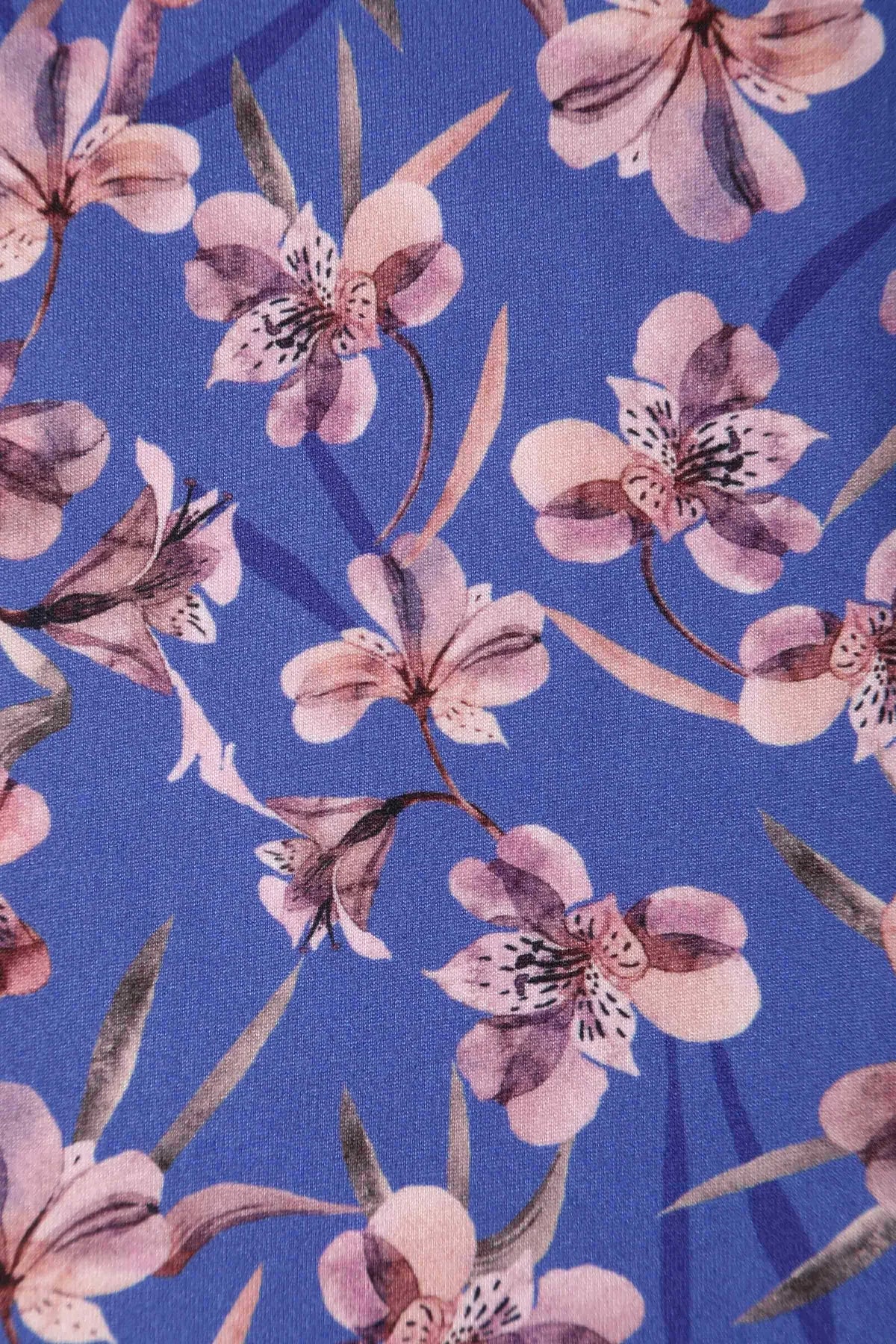 Donna Blue Orchid Dress - 40er Jahre Tea Kleid