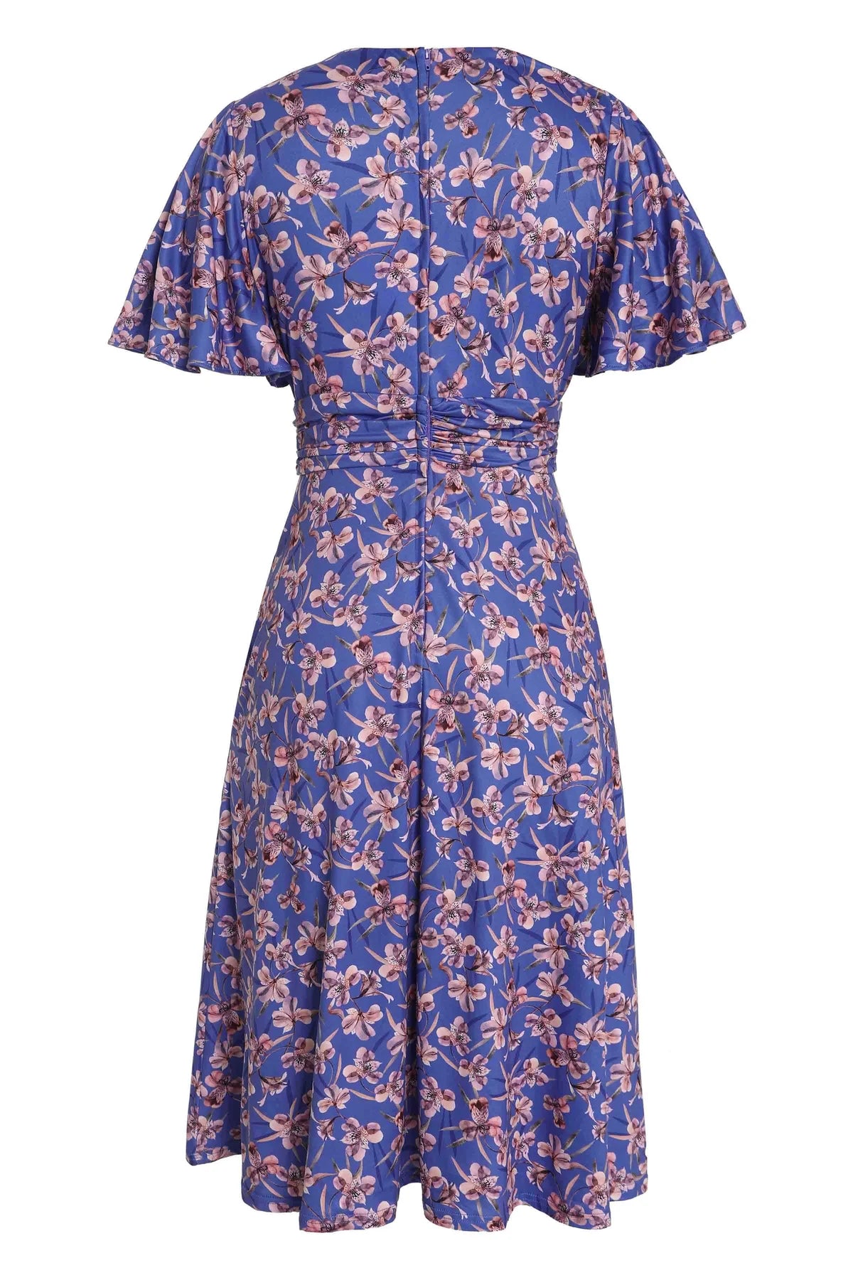 Donna Blue Orchid Dress - 40er Jahre Tea Kleid