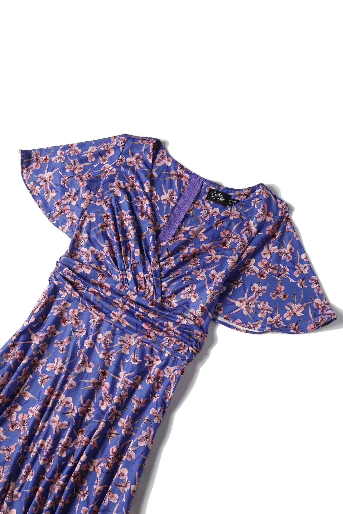 Donna Blue Orchid Dress - 40er Jahre Tea Kleid