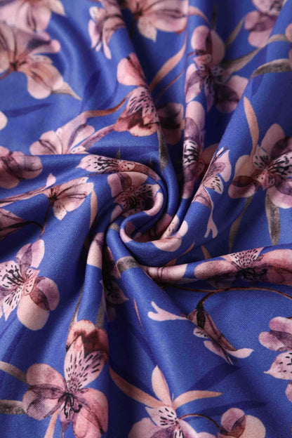 Donna Blue Orchid Dress - 40er Jahre Tea Kleid
