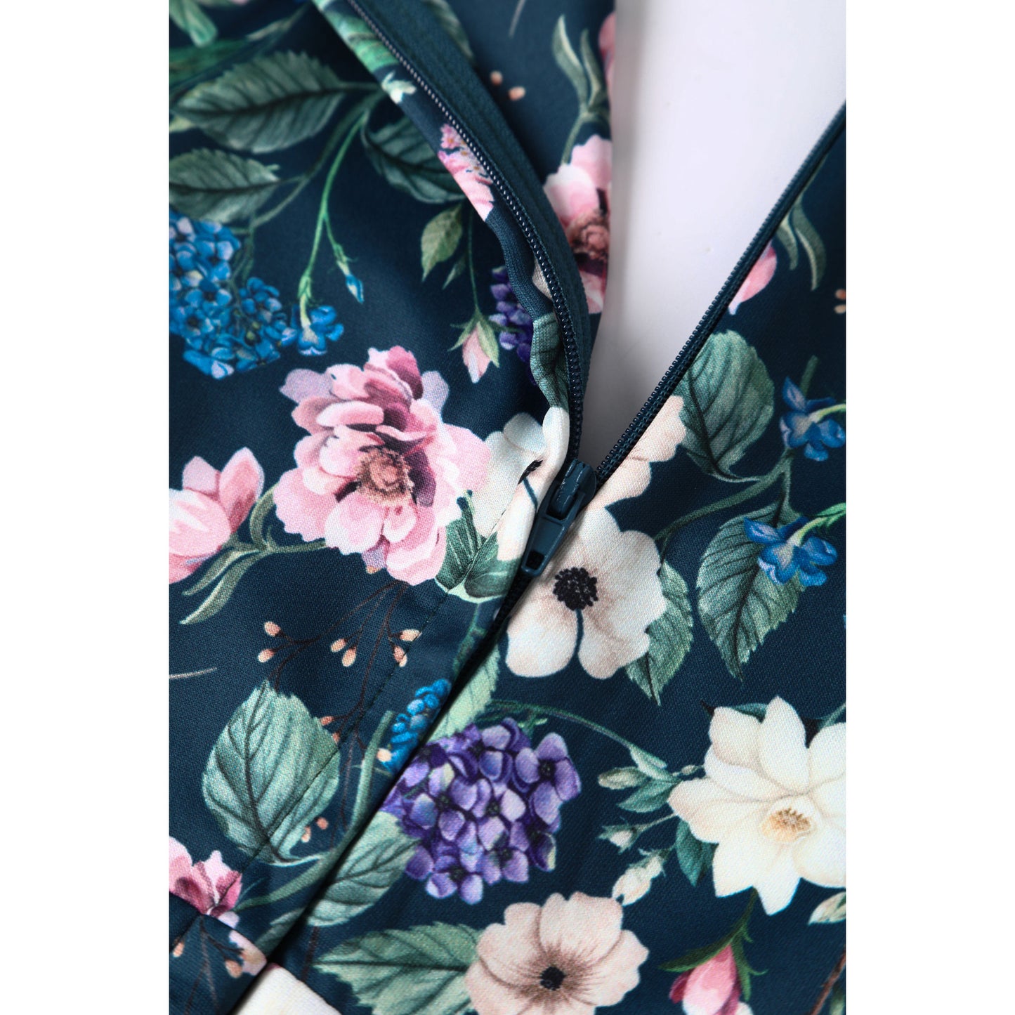 Navy Floral Garden Scarlett Dress