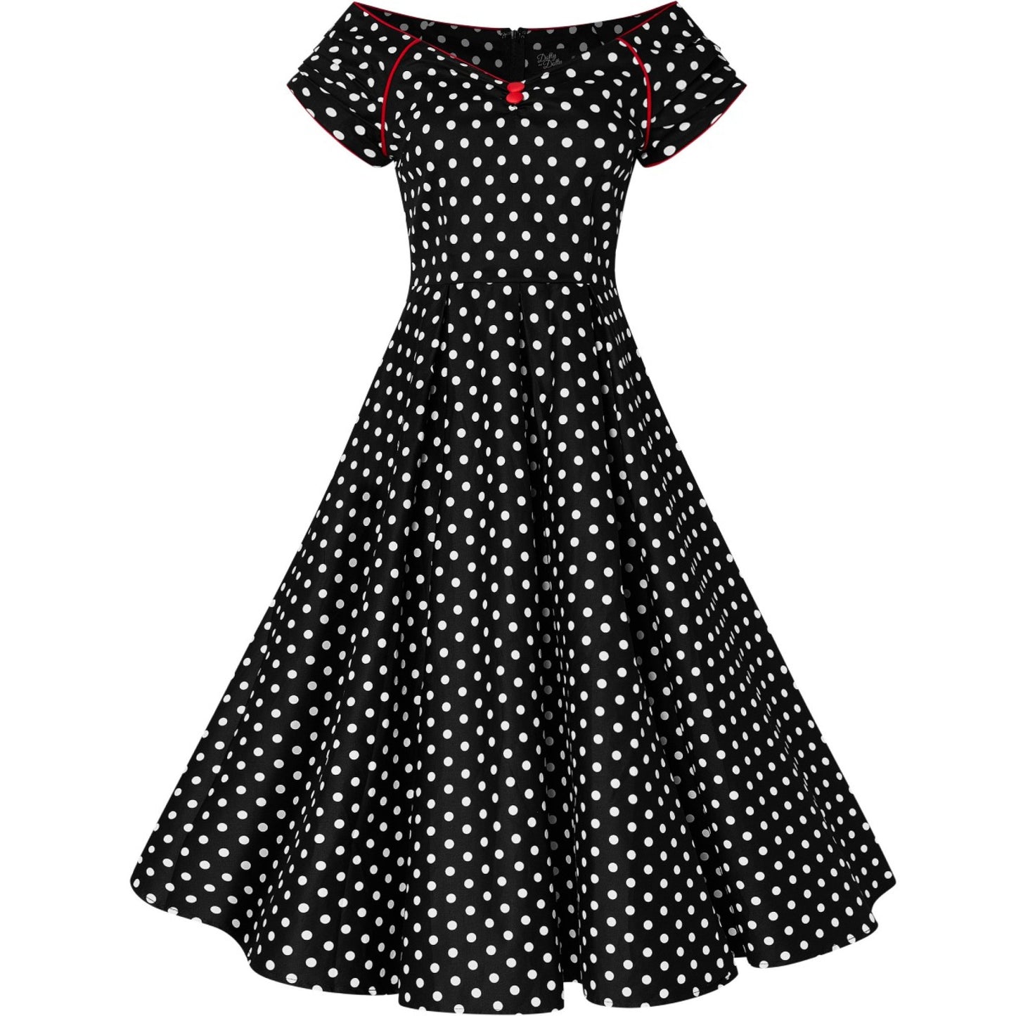 Black Polka Lily Dress
