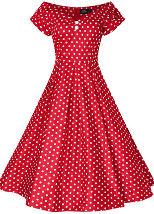 Red Lily Polka Dress