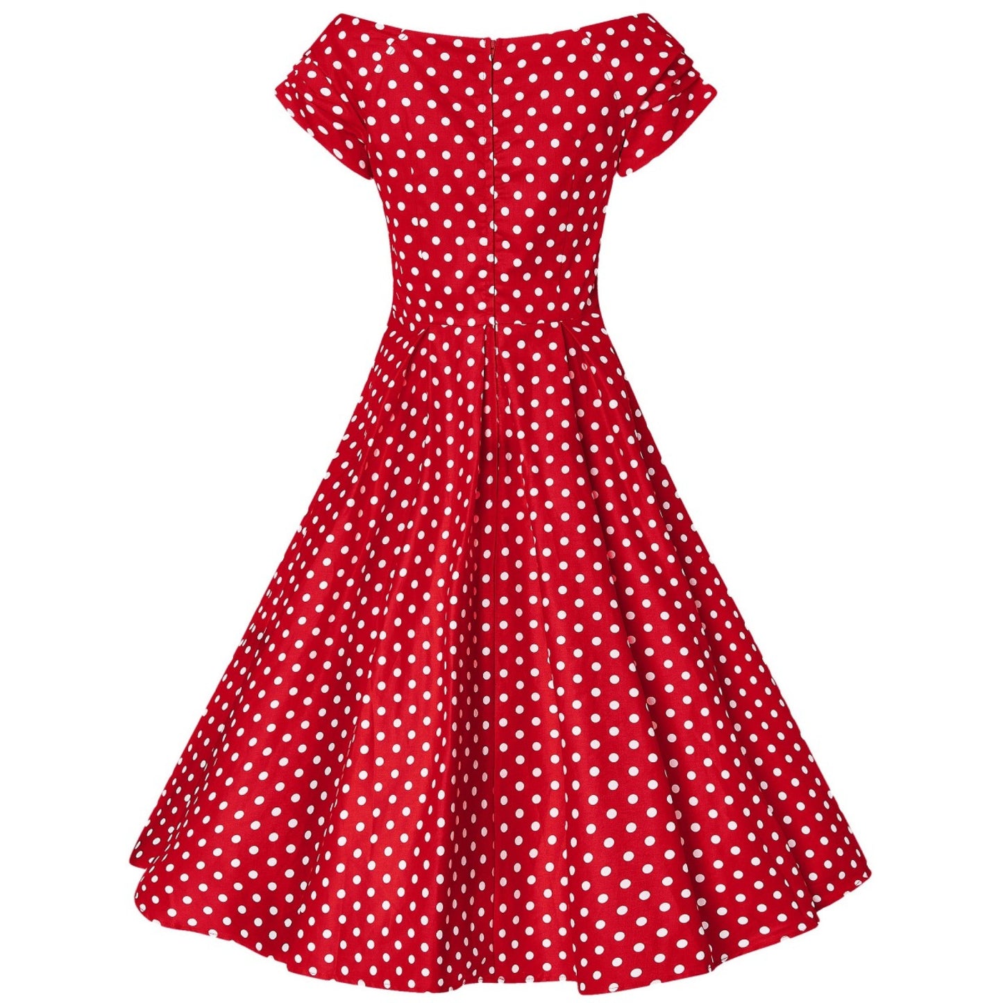 Red Lily Polka Kleid mit kleinen Punkten
