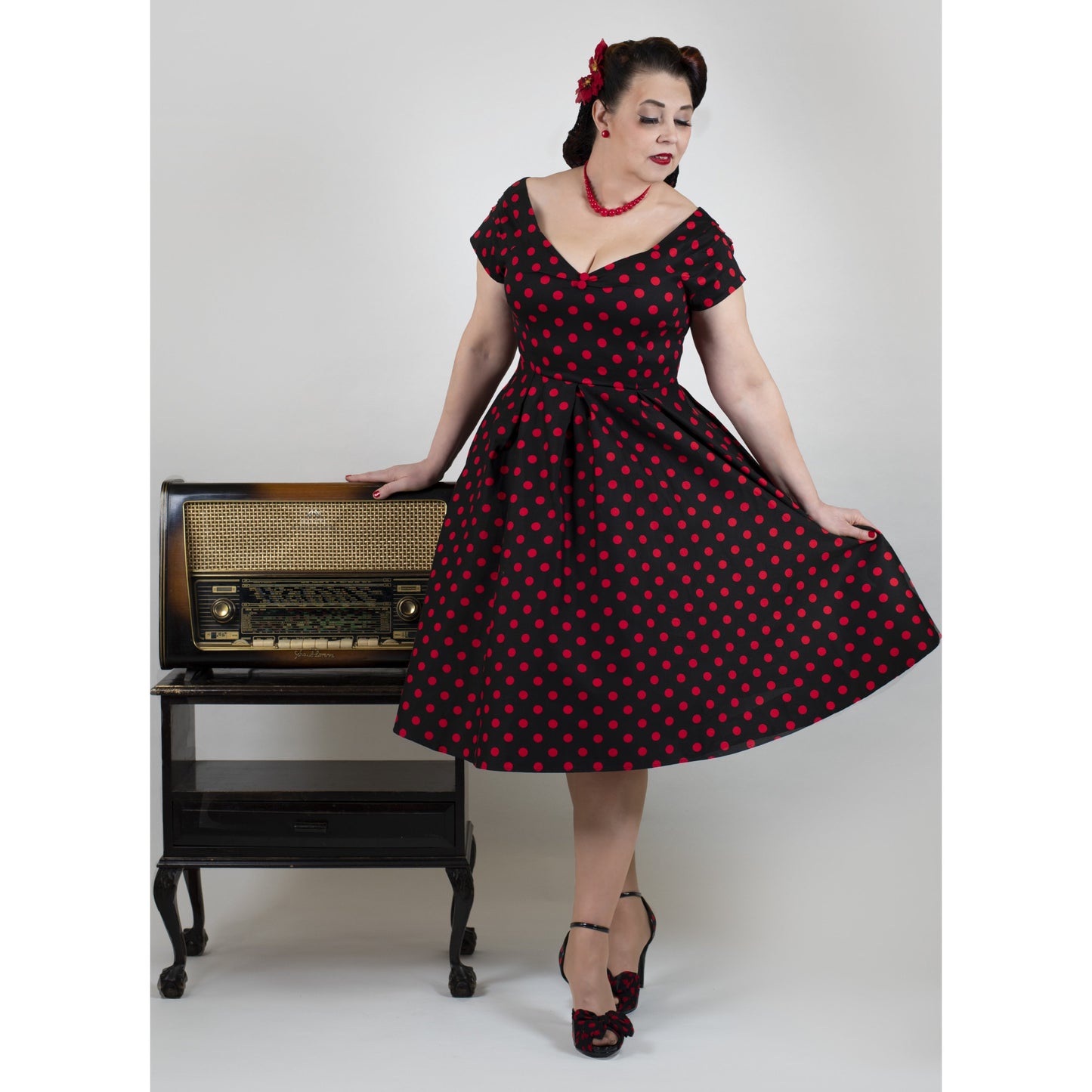 Red Polka Lily Dress