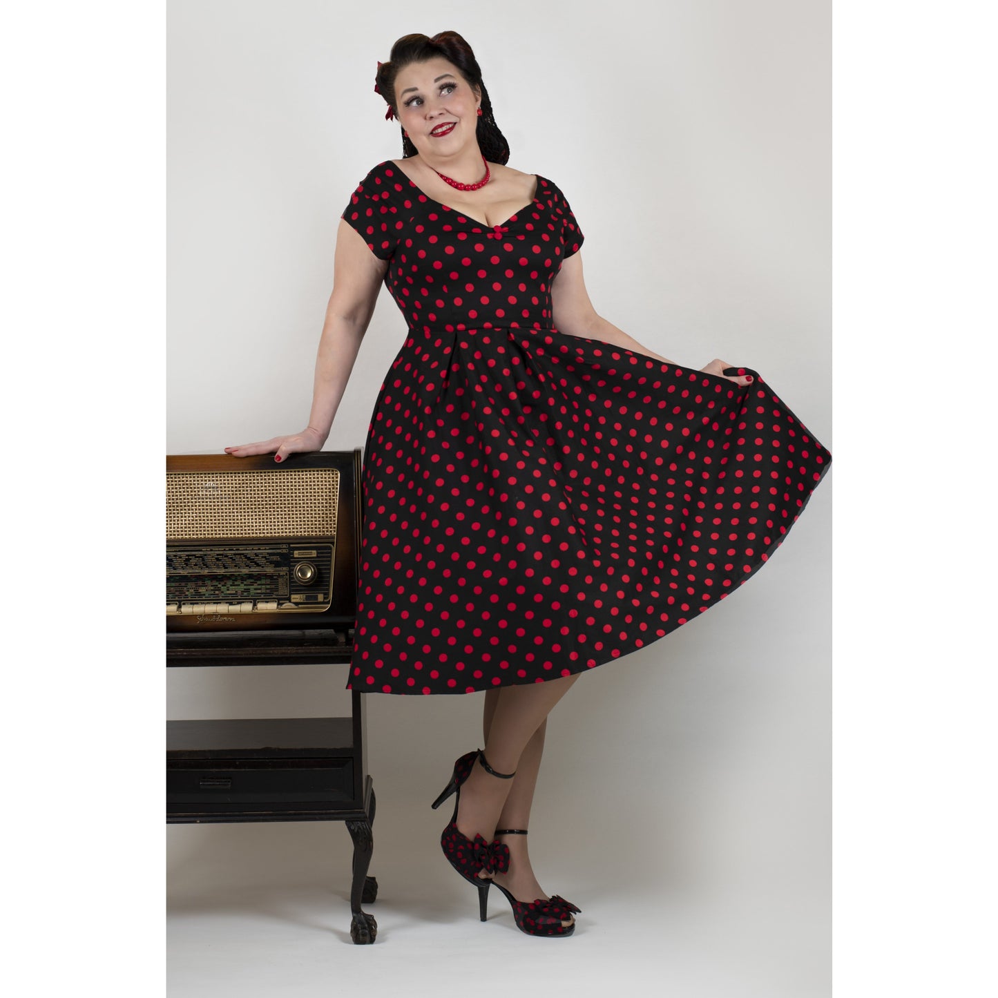 Red Polka Lily Dress