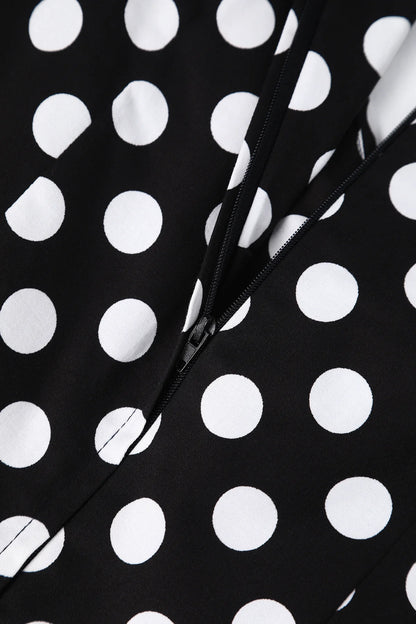 Lily Black-White Polka Dress