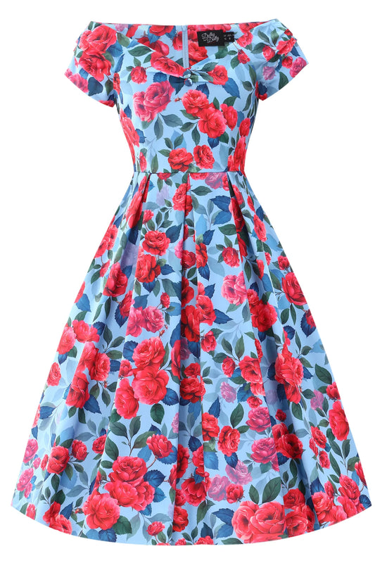 Lily Sky Pink Peony Kleid