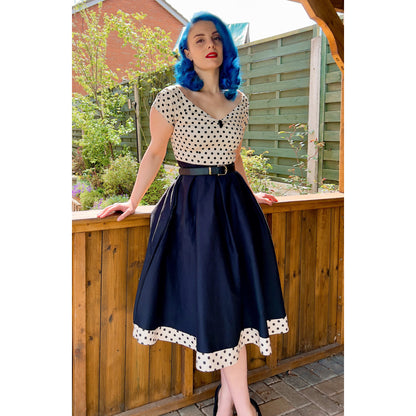 Cream Polka Lily Dress