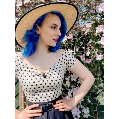 Cream Polka Lily Dress