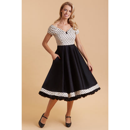 Cream Polka Lily Dress