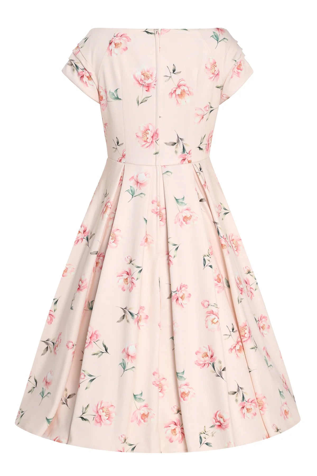 Pink Peony Dress - zartes Kleid mit Pfingstrosen