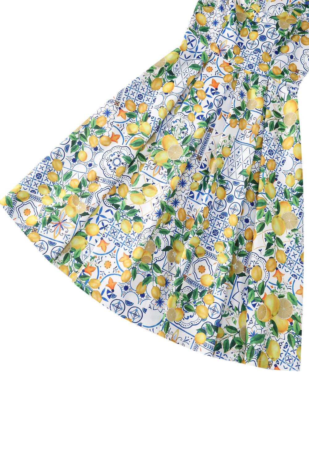 Bella Limone Zitronen-Kleid mit mediterranem Muster