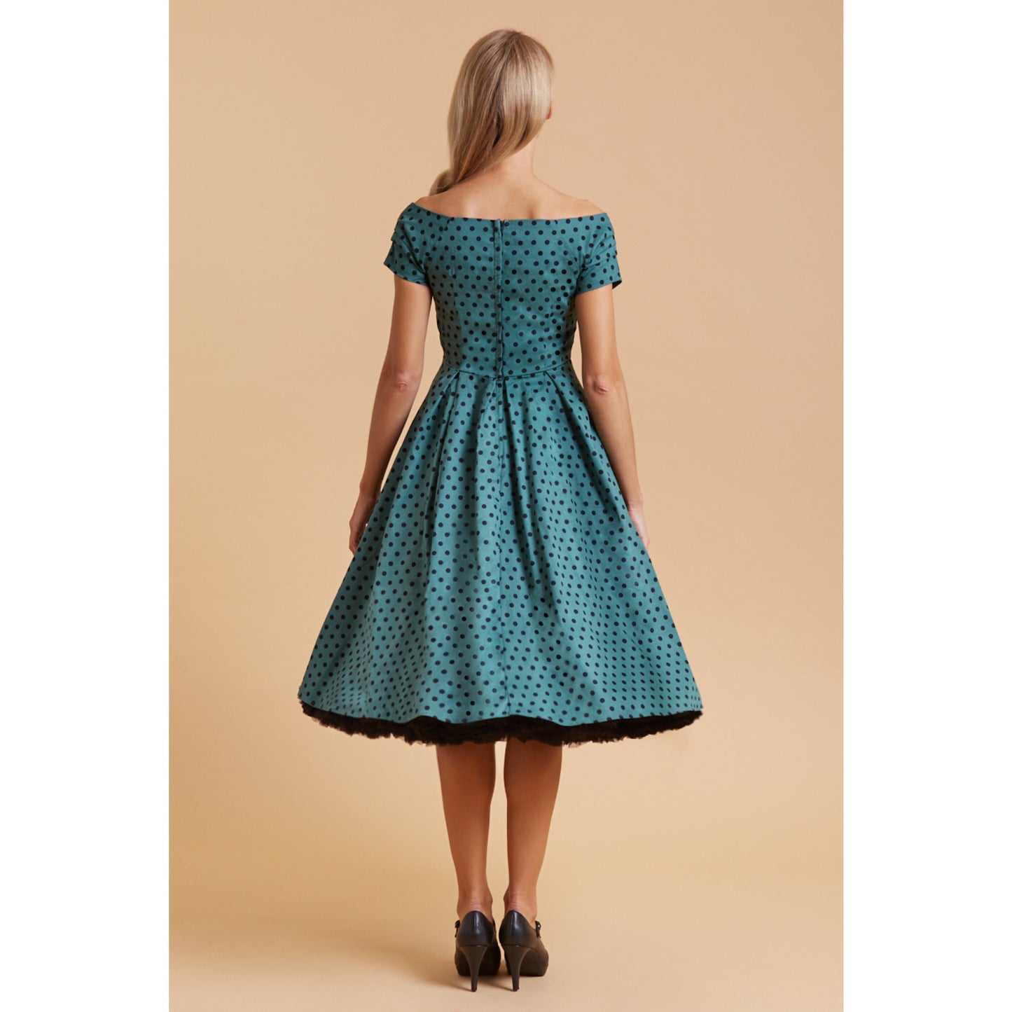 Olive Polka Lily Kleid