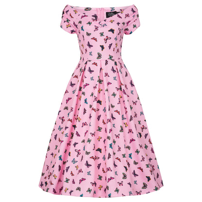 Pink Lily Butterfly Dress