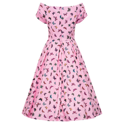 Pink Lily Butterfly Dress