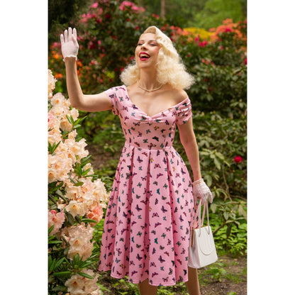 Pink Lily Butterfly Dress