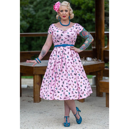 Pink Lily Butterfly Dress