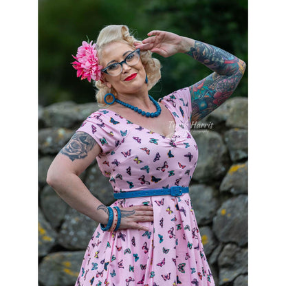 Pink Lily Butterfly Dress