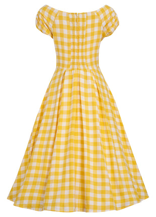 Yellow Gingham Lily Dress