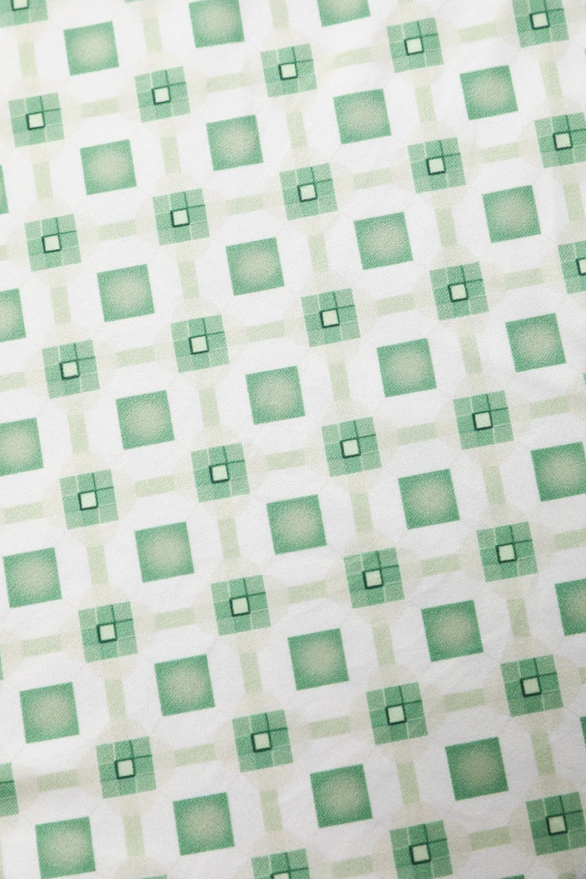 Light Green Geometric 40s Dress - Retro Kleid im 40er Look