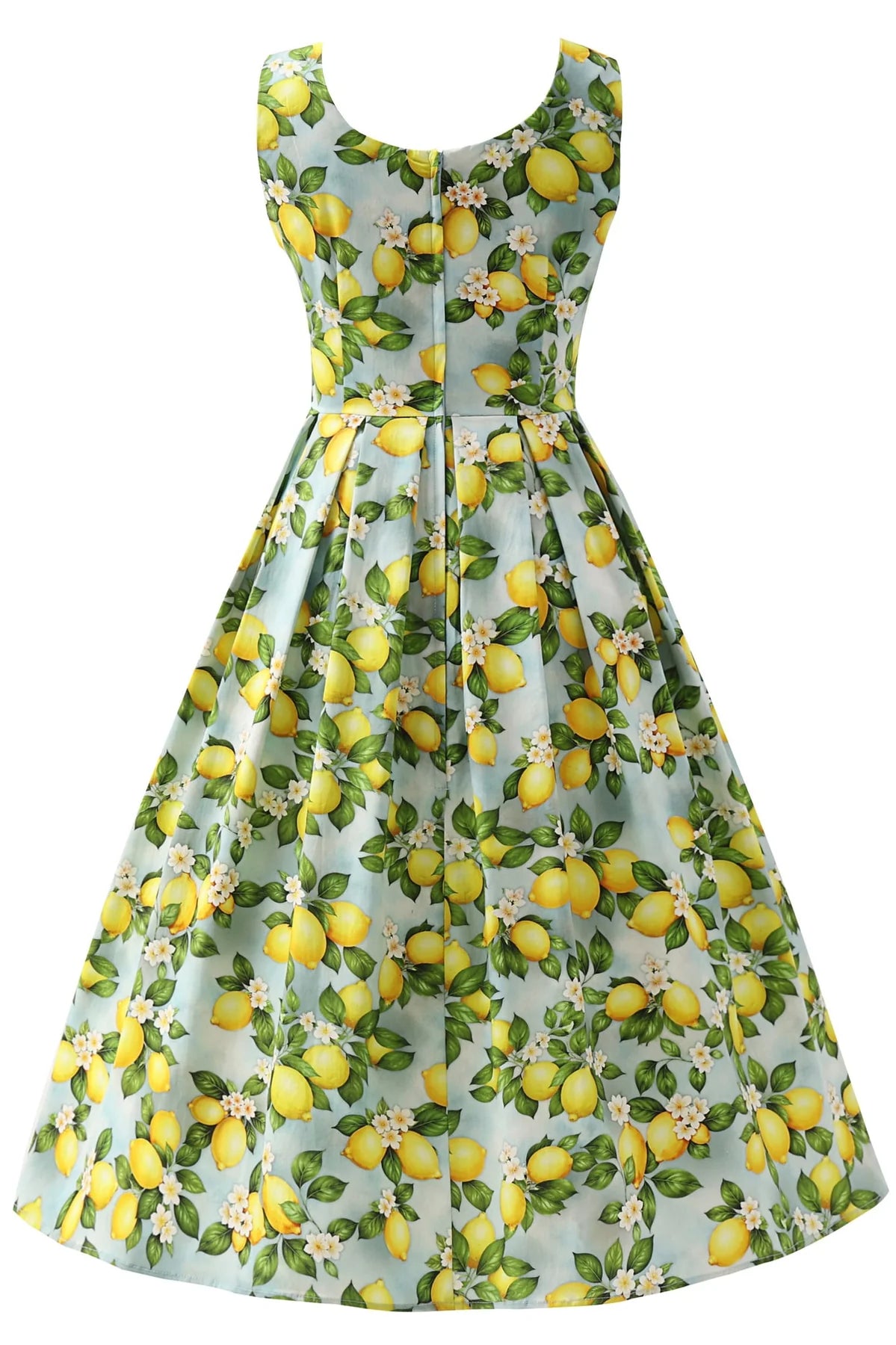 Blue Lemon Dress - Kleid mit Zitronen