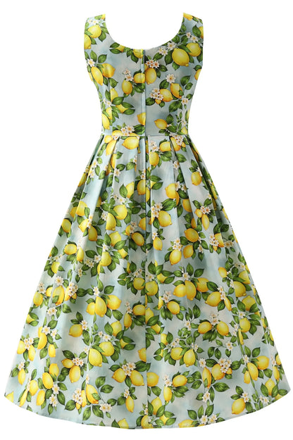 Blue Lemon Dress - Kleid mit Zitronen