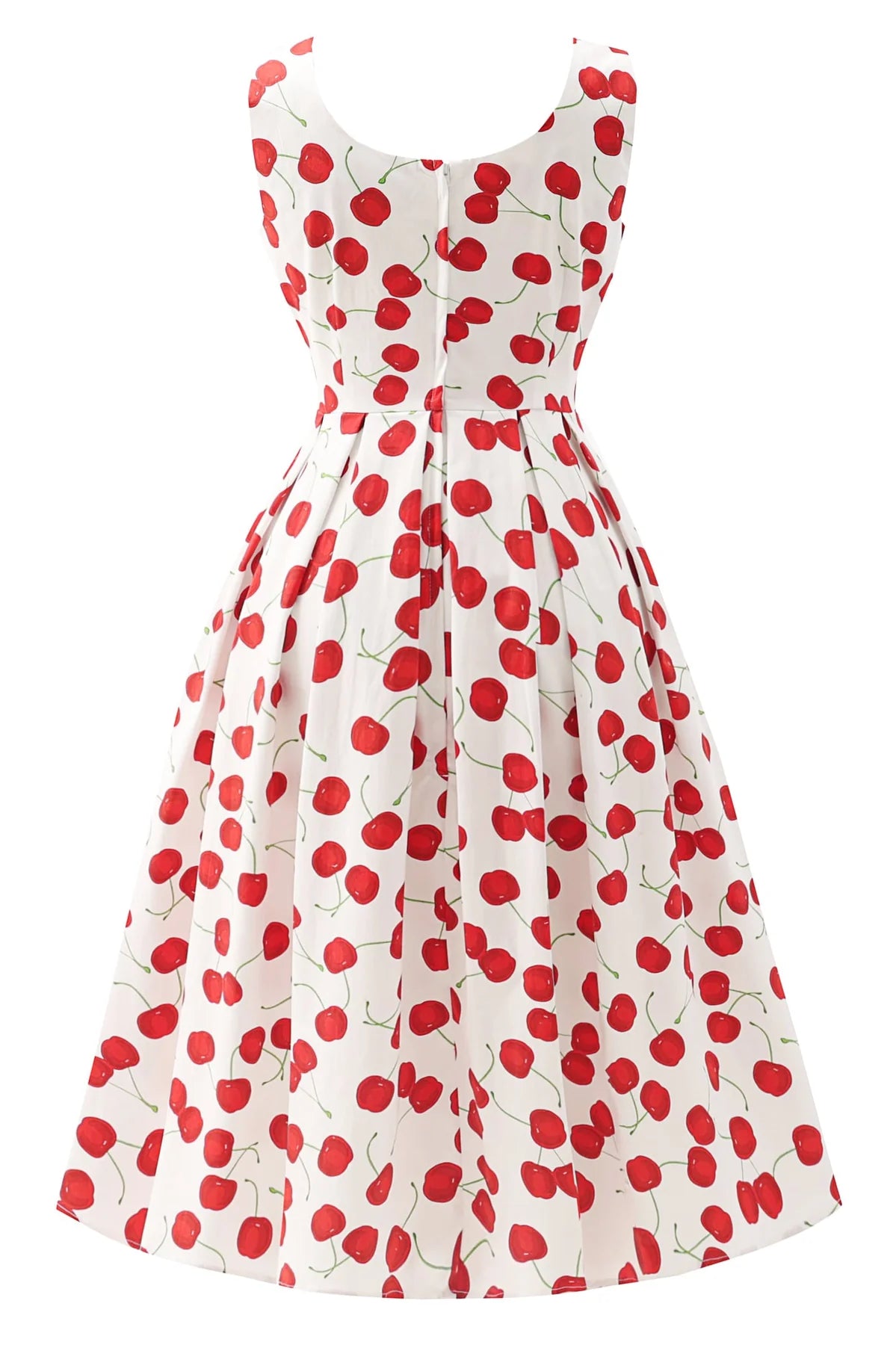 Red Cherry Ophelia Dress - Kirschenkleid in weiß