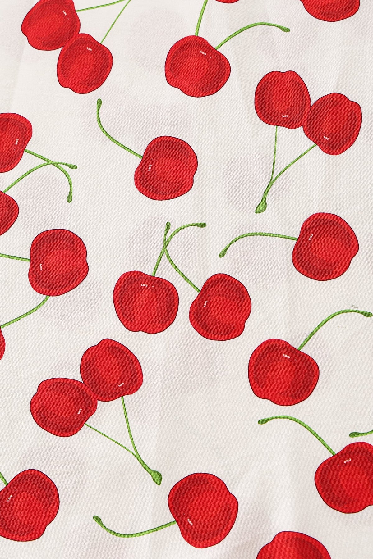 Red Cherry Ophelia Dress - Kirschenkleid in weiß