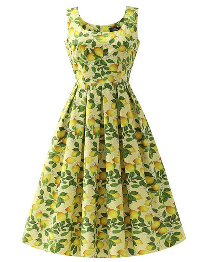 Yellow Lemon Dress - Kleid mit Zitronen