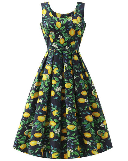Black Lemon Ophelia Dress - Kleid mit Zitronen