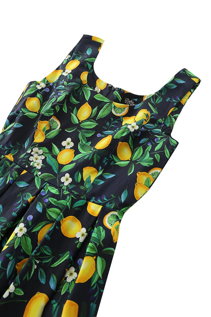 Black Lemon Ophelia Dress - Kleid mit Zitronen