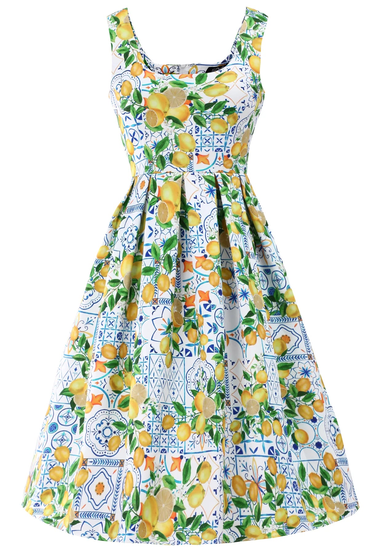 Lemon Dress Amanda - mediterranes Zitronen-Kleid