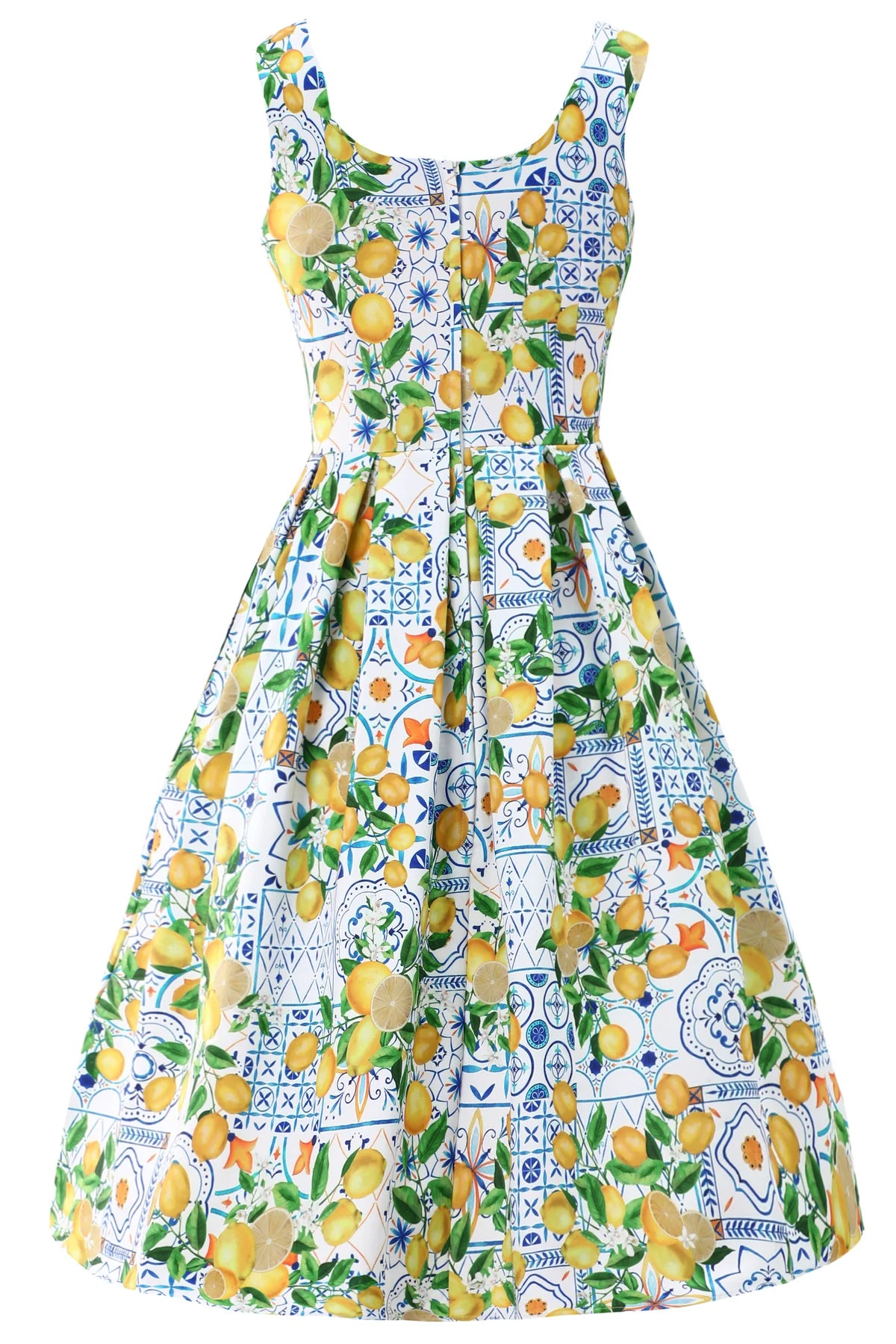 Lemon Dress Amanda - mediterranes Zitronen-Kleid
