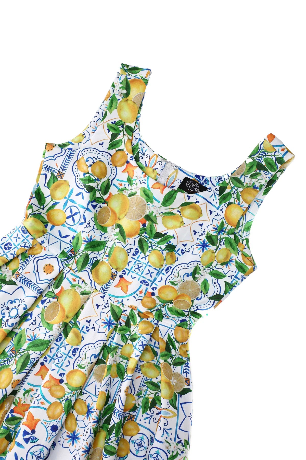 Lemon Dress Amanda - mediterranes Zitronen-Kleid