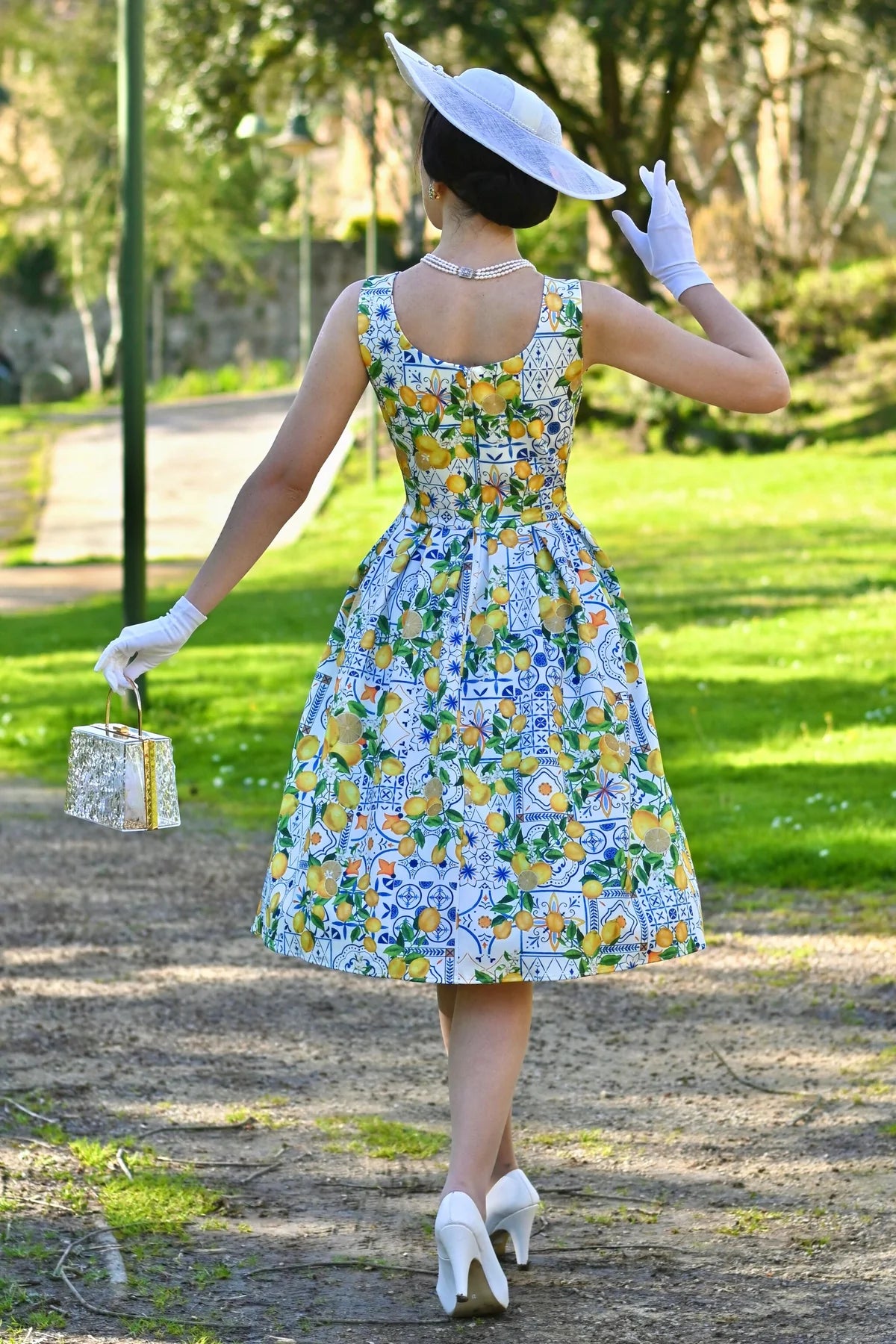 Lemon Dress Amanda - mediterranes Zitronen-Kleid