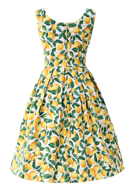 Zitronen-Kleid Amanda - Lemon Retroflair Sommerkleid