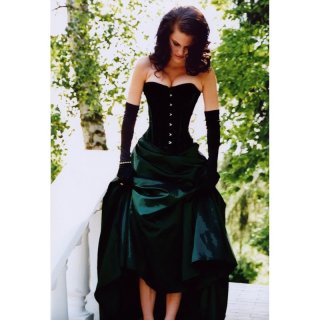 Erotex Nobles Korsett Satin- rot und schwarz