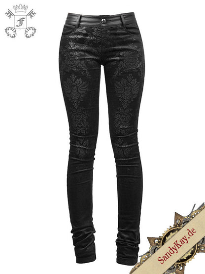 Black Damask Trousers