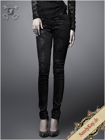 Black Damask Trousers