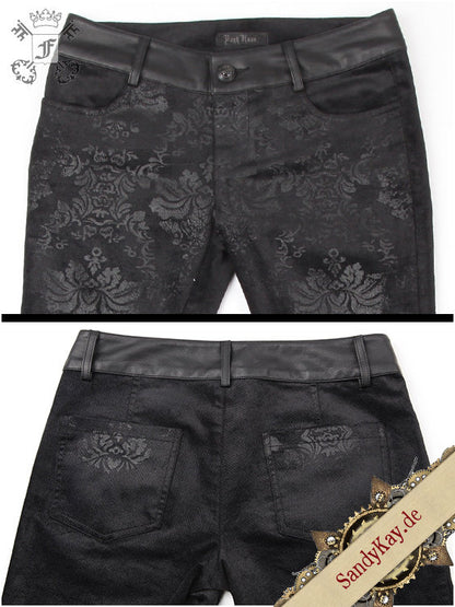 Black Damask Trousers