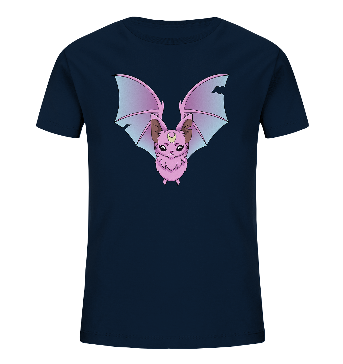 Kawaii Pink Bat - Kids Organic Shirt