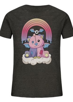 Kawaii Rainbow Teddy - Kids Organic Shirt